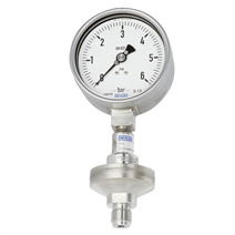 Manometer nach EN 837-1 mit angebautem Druckmittler